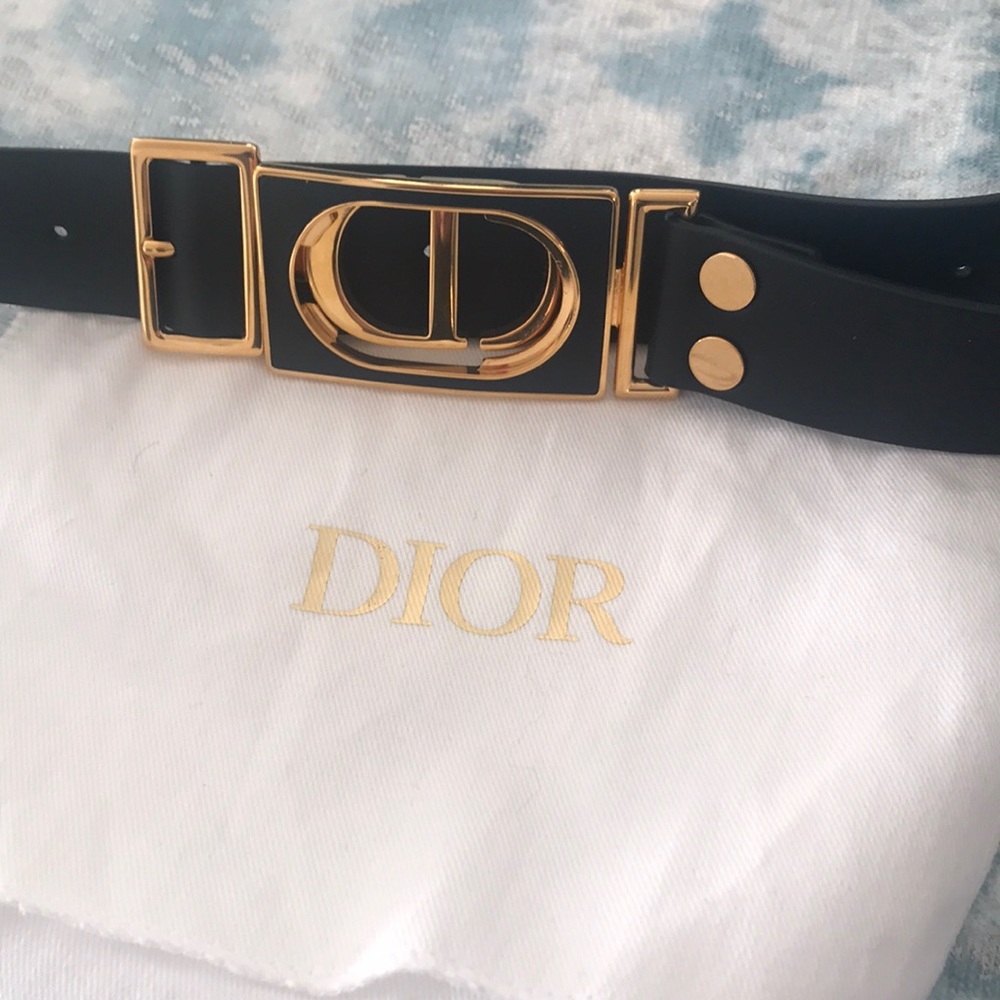 Dior Black and Gold Belt - Picture 2 of 2